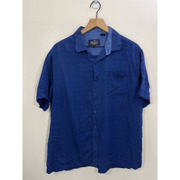 Nat Nast Silk Bowling Shirt L Camp Rockabilly Elvis Hawaiian Resort Palm Luxury - Picture 1 of 11